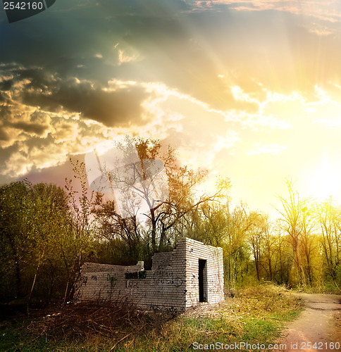 Image of Collapsed brick house