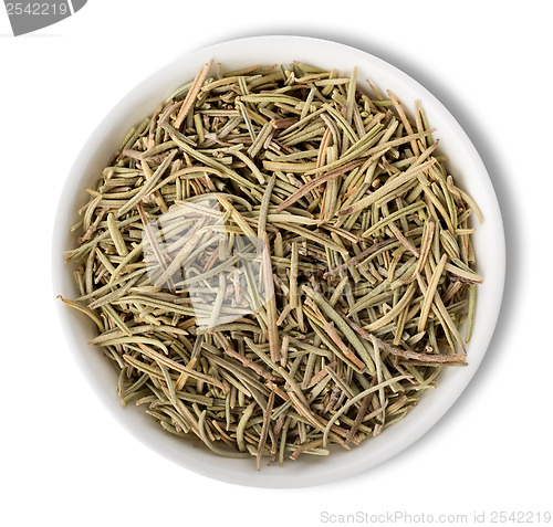 Image of Rosemary in plate isolated