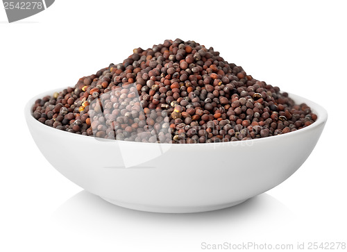 Image of Black mustard seeds in plate