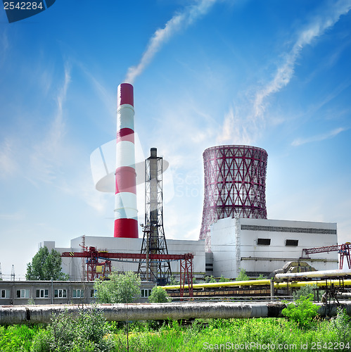 Image of Station and smoke stack