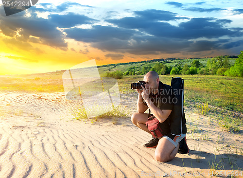 Image of Man in the desert