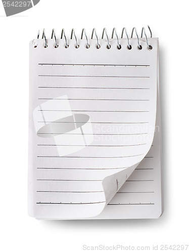 Image of Blank notepad isolated