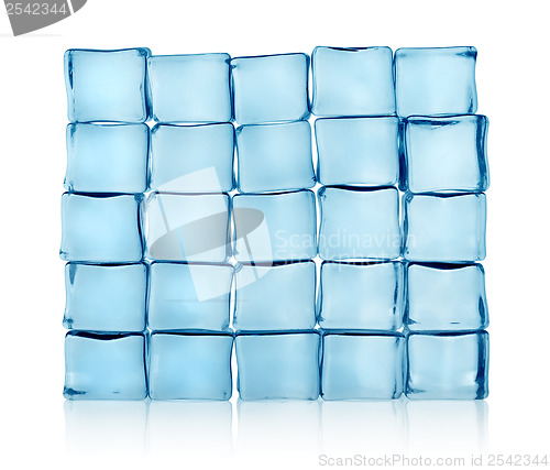 Image of Figures from ice cubes isolated