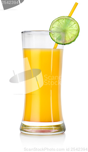 Image of Orange cocktail in a big glass