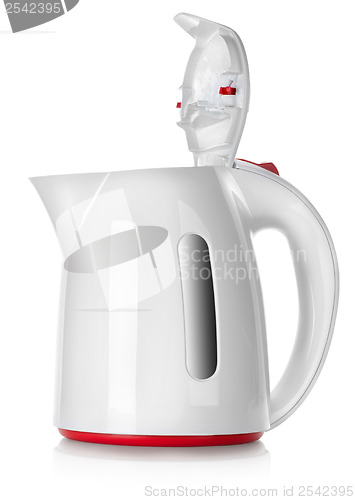 Image of White kettle isolated