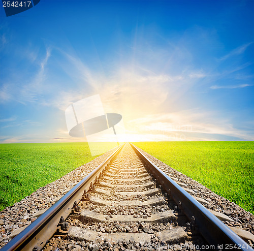 Image of Railway in field