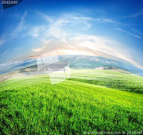 Image of Meadows and mountains