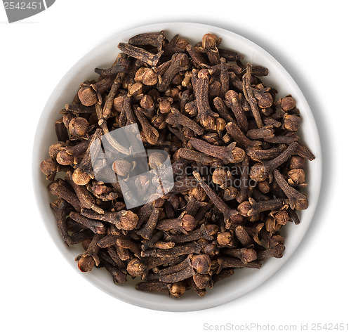 Image of Clove in plate isolated