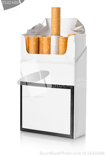 Image of Pack of cigarettes isolated