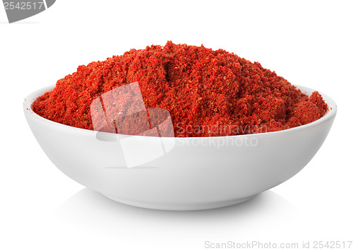 Image of Ground paprika in plate
