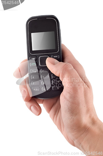 Image of Mobile phone in hand