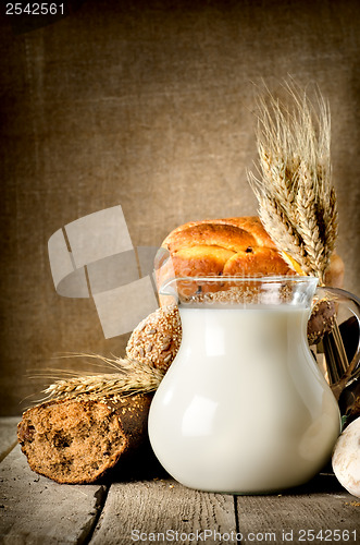 Image of Milk and bread