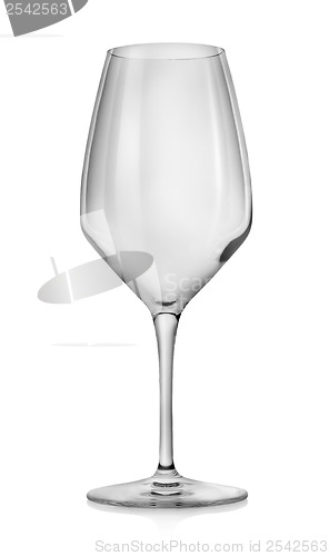 Image of Empty wineglass isolated