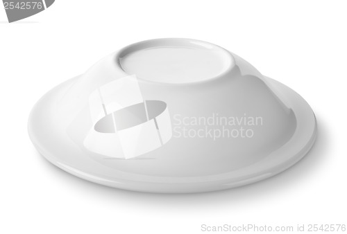 Image of Plate upside down