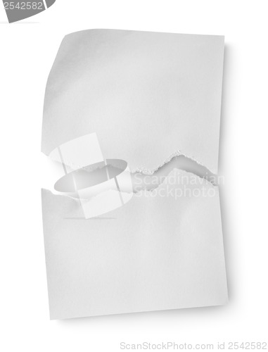 Image of Sheet of white paper isolated