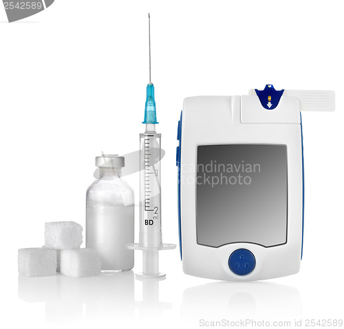 Image of Insulin sugar and glucomete