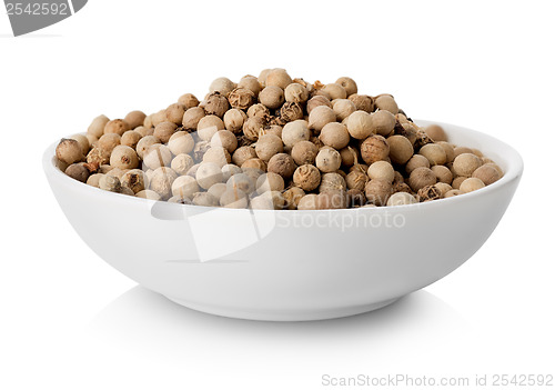 Image of White pepper in plate