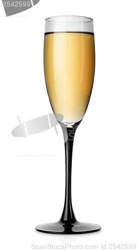 Image of White wine and winglass