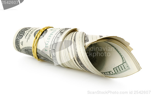 Image of Money wrapped in a rubber band