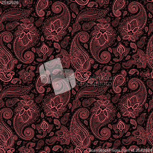 Image of Seamless Paisley background.