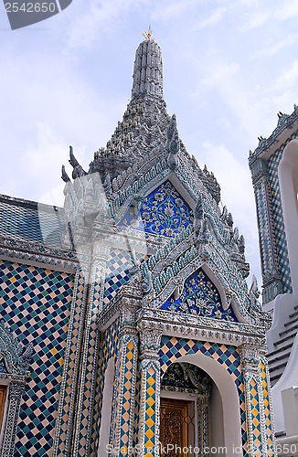 Image of part of white Buddhist temple