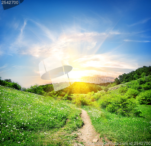 Image of Country road in mountain