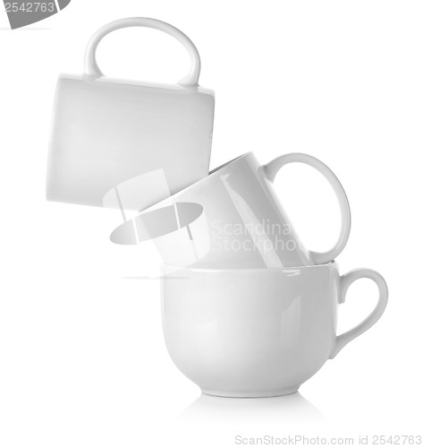 Image of Three white cup