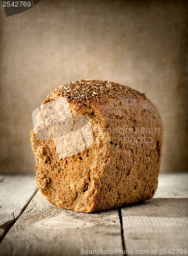 Image of black bread on the table