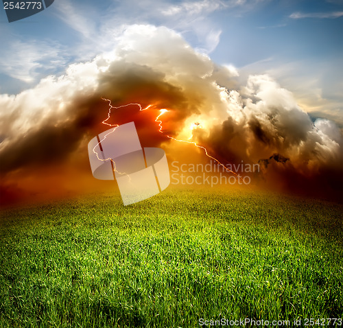 Image of Lightning in the field