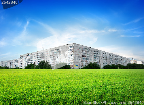 Image of Field  in front of the city