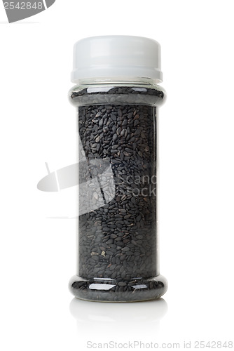 Image of Black sesame in a glass jar