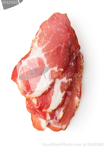 Image of Bacon isolated on white