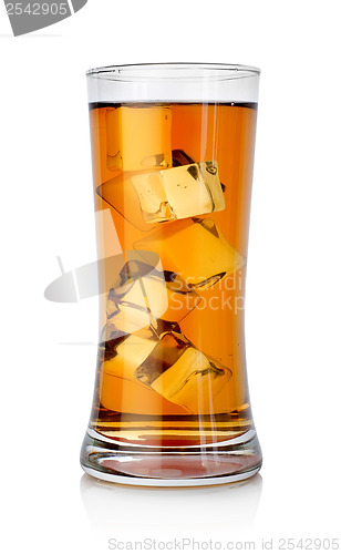 Image of Beer with ice cubes