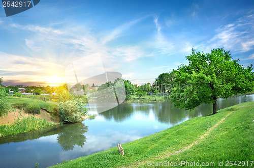 Image of Landscape with the river