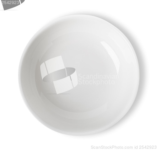 Image of White bowl isolated