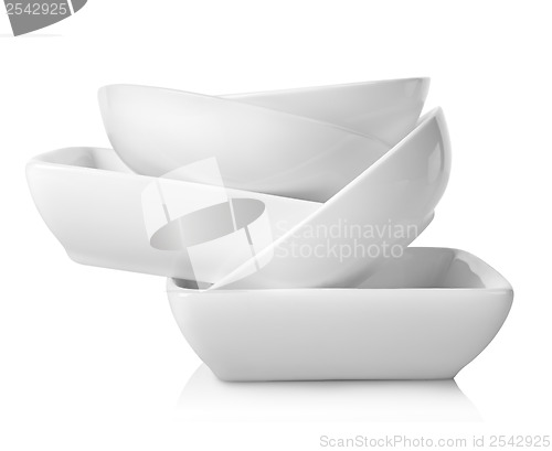 Image of Empty bowls isolated