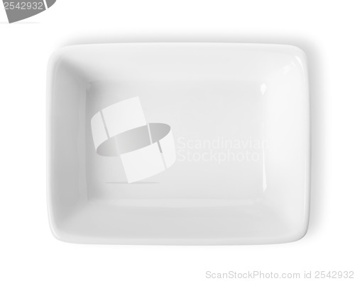 Image of Square plate isolated