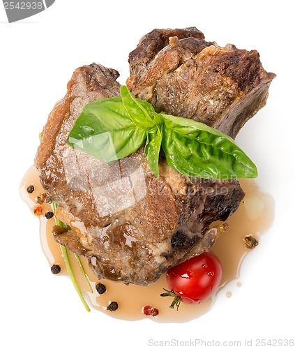 Image of Roasted meat with sauce