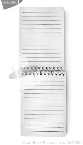 Image of White blank notepad