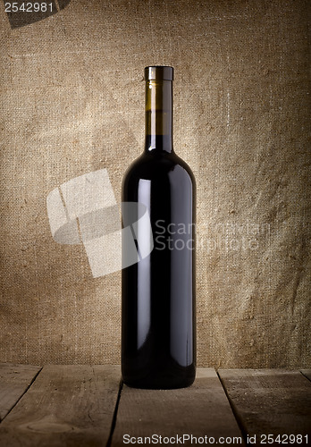 Image of Bottle of red wine