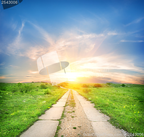 Image of Concrete road