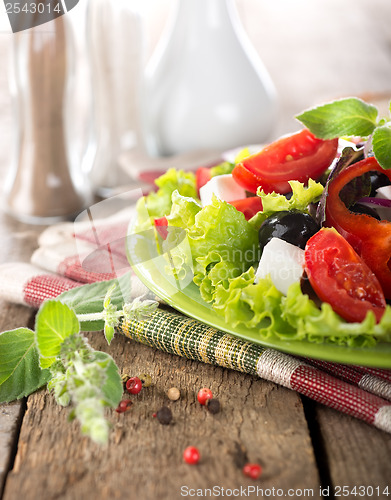 Image of Vegetable salad with feta cheese