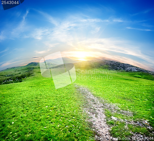 Image of Trail in mountains