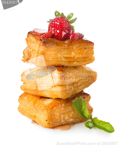 Image of Three cakes with strawberry