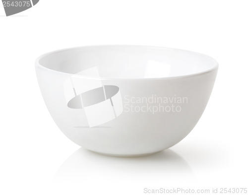 Image of Empty white bowl
