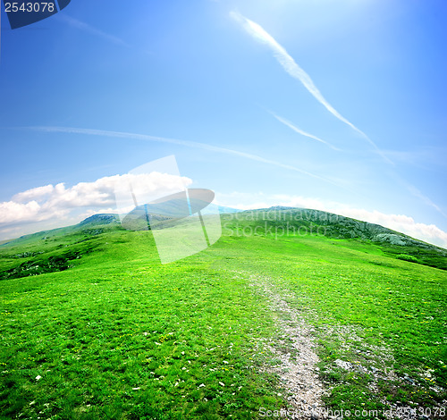 Image of Road in a mountain valley