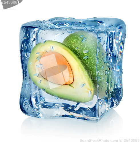 Image of Mango in ice cube