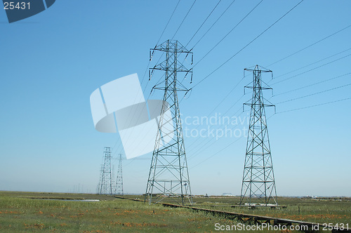 Image of Power transmission towers