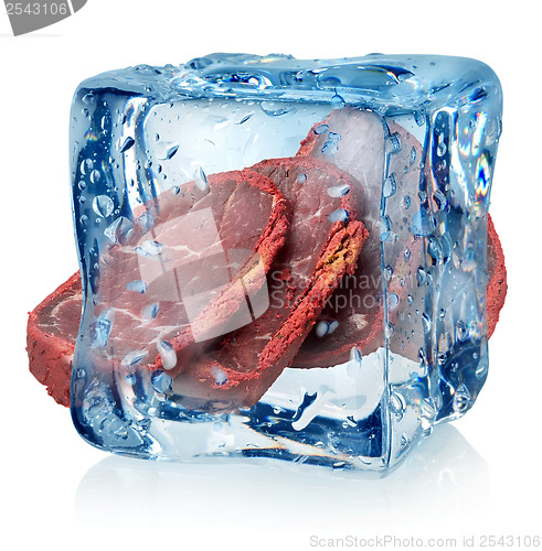 Image of Basturma in ice cube