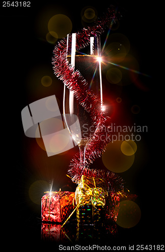 Image of Champagne and gifts